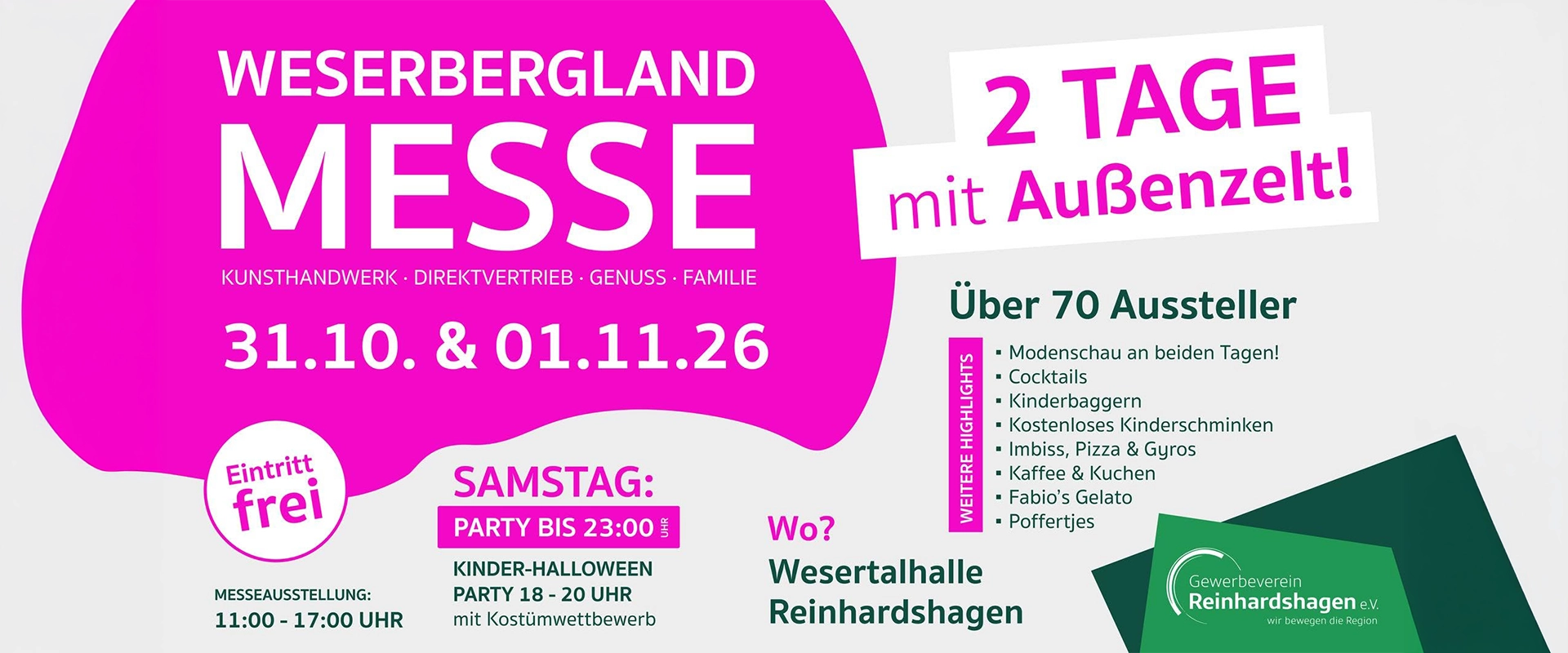 Weserbergland Messe 2026 in Reinhardshagen